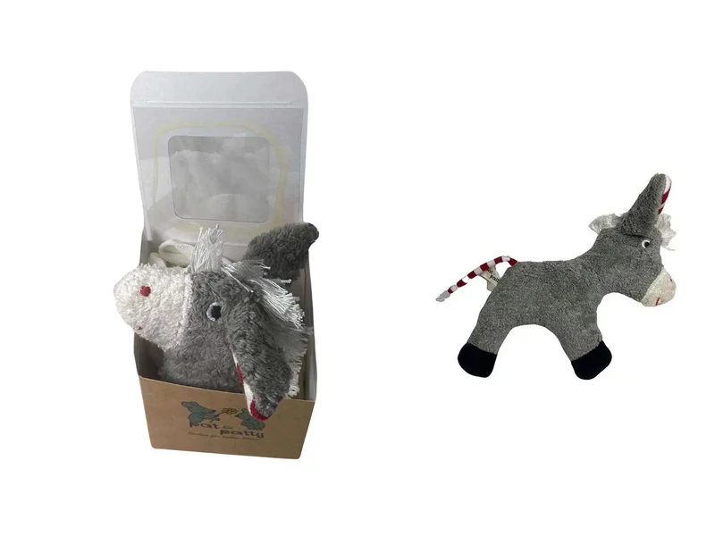 Geschenkset Esel – Schmusetuch & Rassel