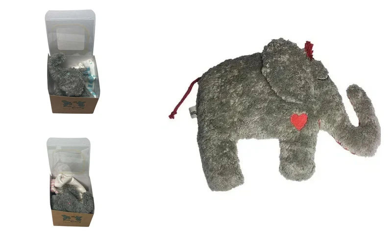 Geschenkset Elefant – Schmusetuch & Rassel