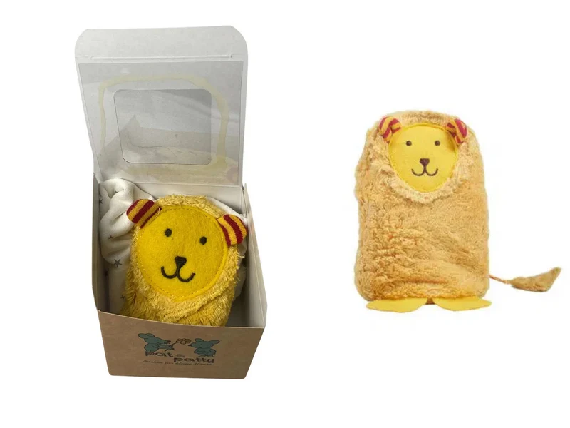 Geschenkset Löwe – Schmusetuch & Lavendelkissen