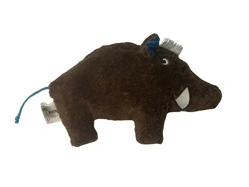Bio Rassel Wildschwein aus Baumwollplüsch – Baby Greifling